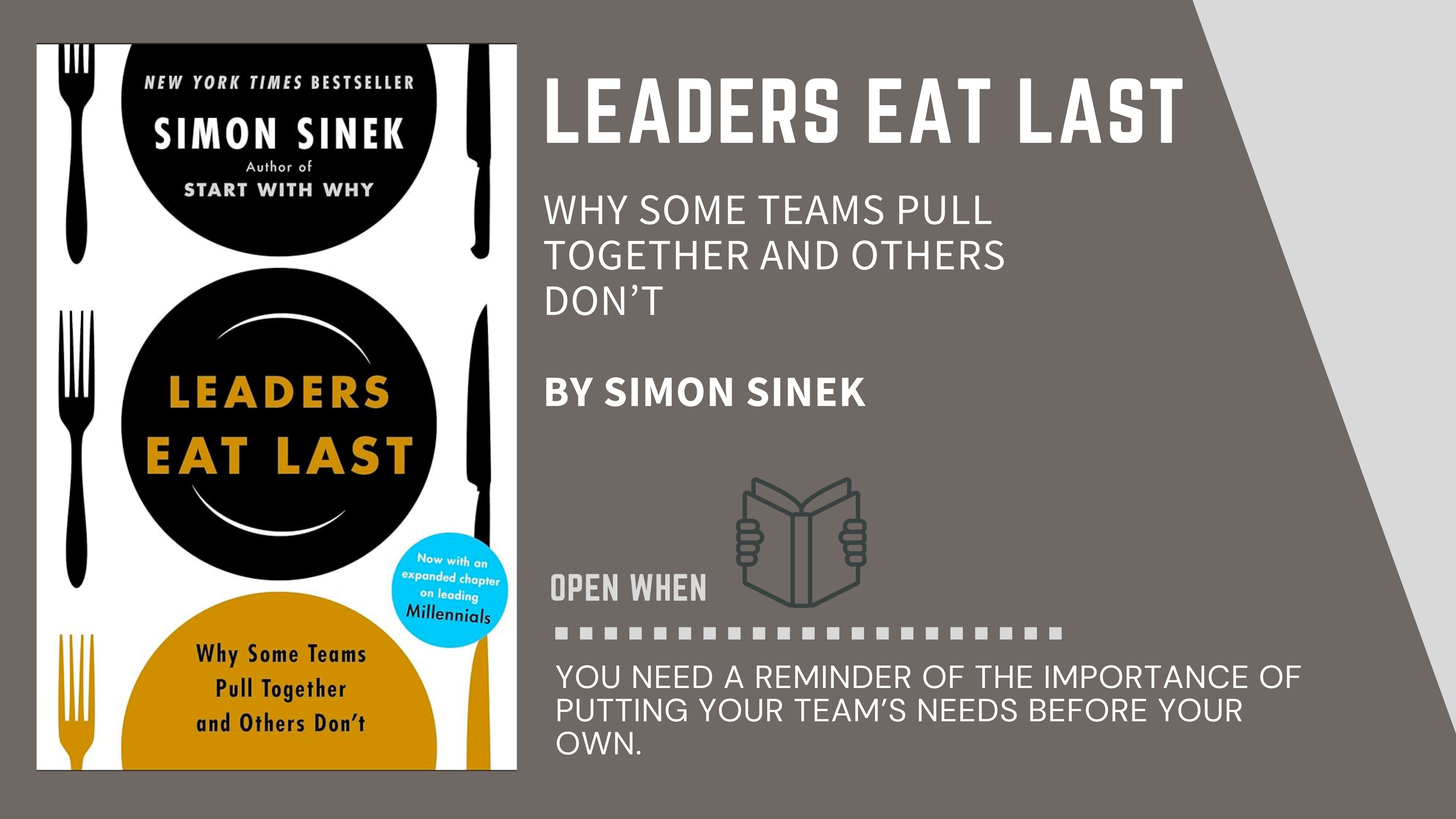 Book Cover of "Leaders Eat Last" by Simon Sinek