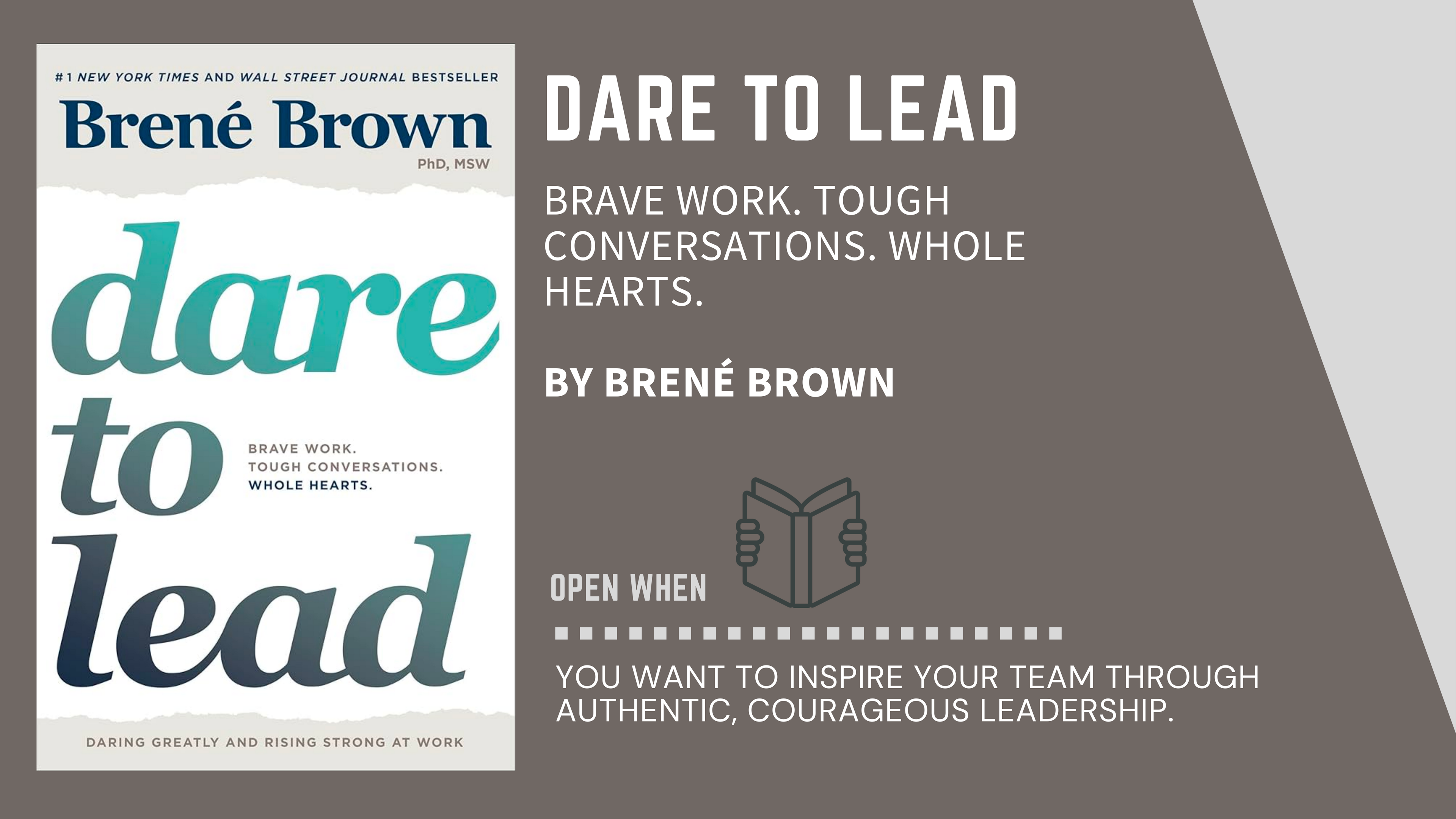 Book Cover of "Dare to Lead" by Brené Brown